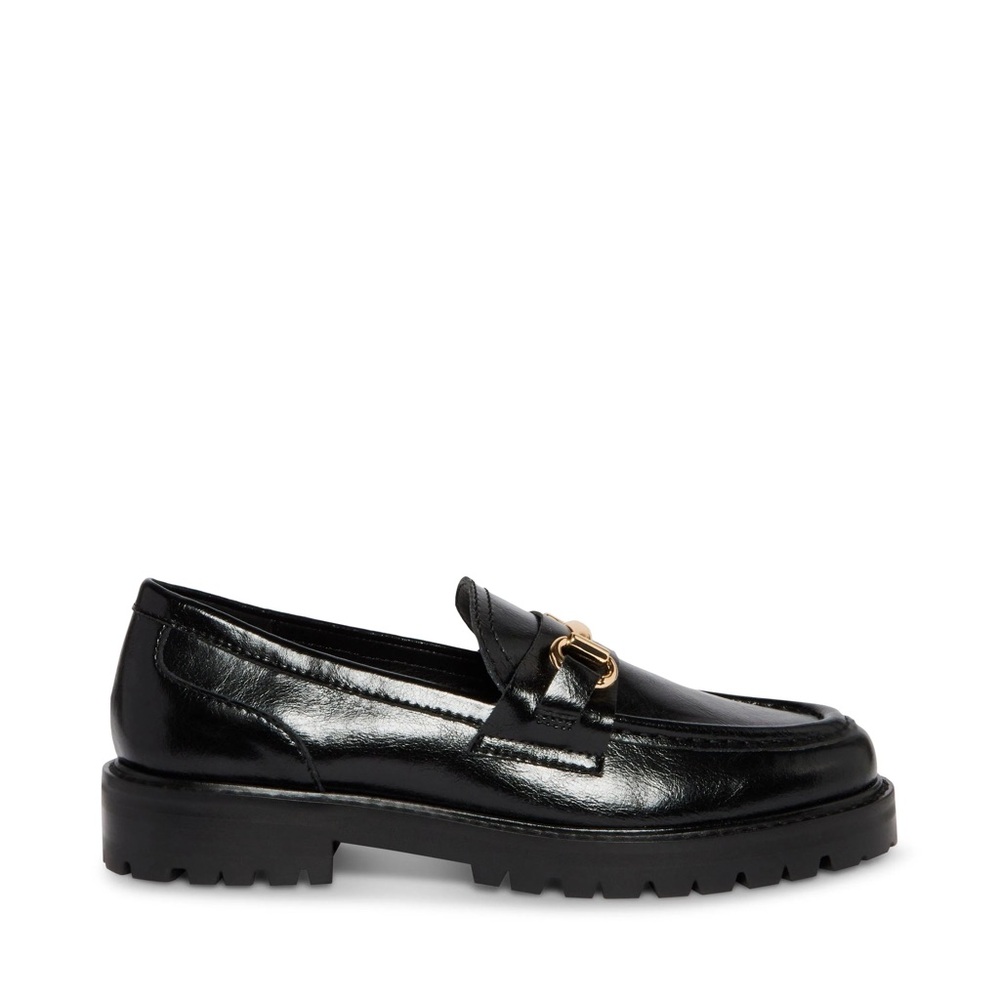 Steve Madden Mistor Black Leather Loafer
